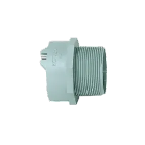 1-1/2" Electro Fusion X Male Thread Polypropylene Flame Retardant Chemical Waste Adapter L141