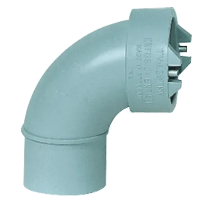 1-1/2" Electro Fusion X Spigot Polypropylene Flame Retardant Chemical Waste 1/4 Bend (90°)  L291