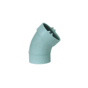 1-1/2" Electro Fusion X Spigot Polypropylene Flame Retardant Chemical Waste 1/8 Bend L211