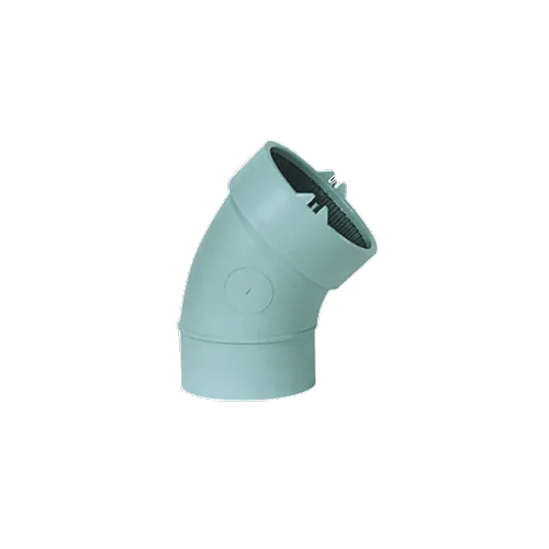 1-1/2" Electro Fusion X Spigot Polypropylene Flame Retardant Chemical Waste 1/8 Bend L211