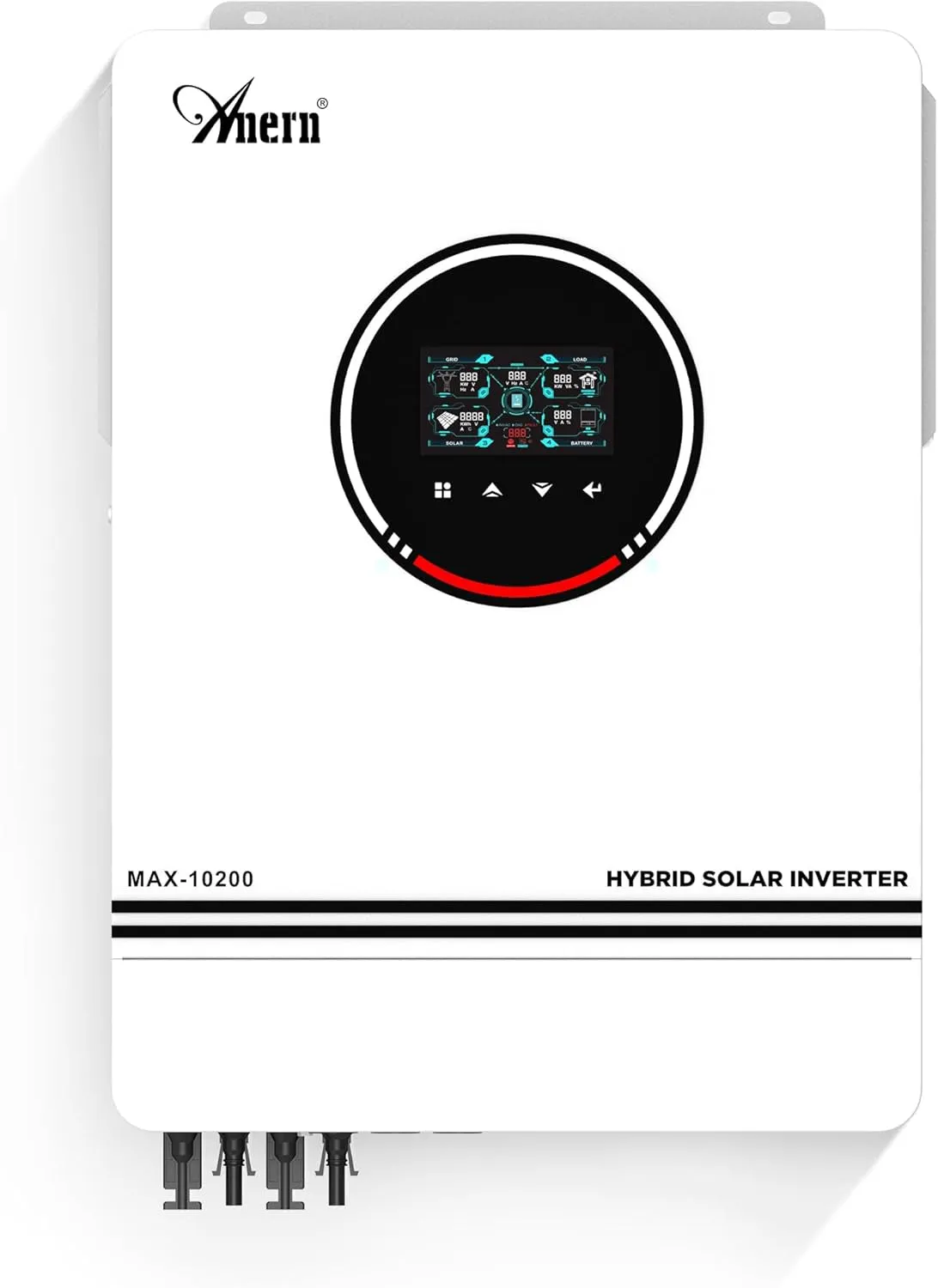 10200W Solar Hybrid Inverter All in One, 48V DC to 220V-230V AC Pure Sine Wave Solar Inverter  Solar Charge Controller for Home Storage,