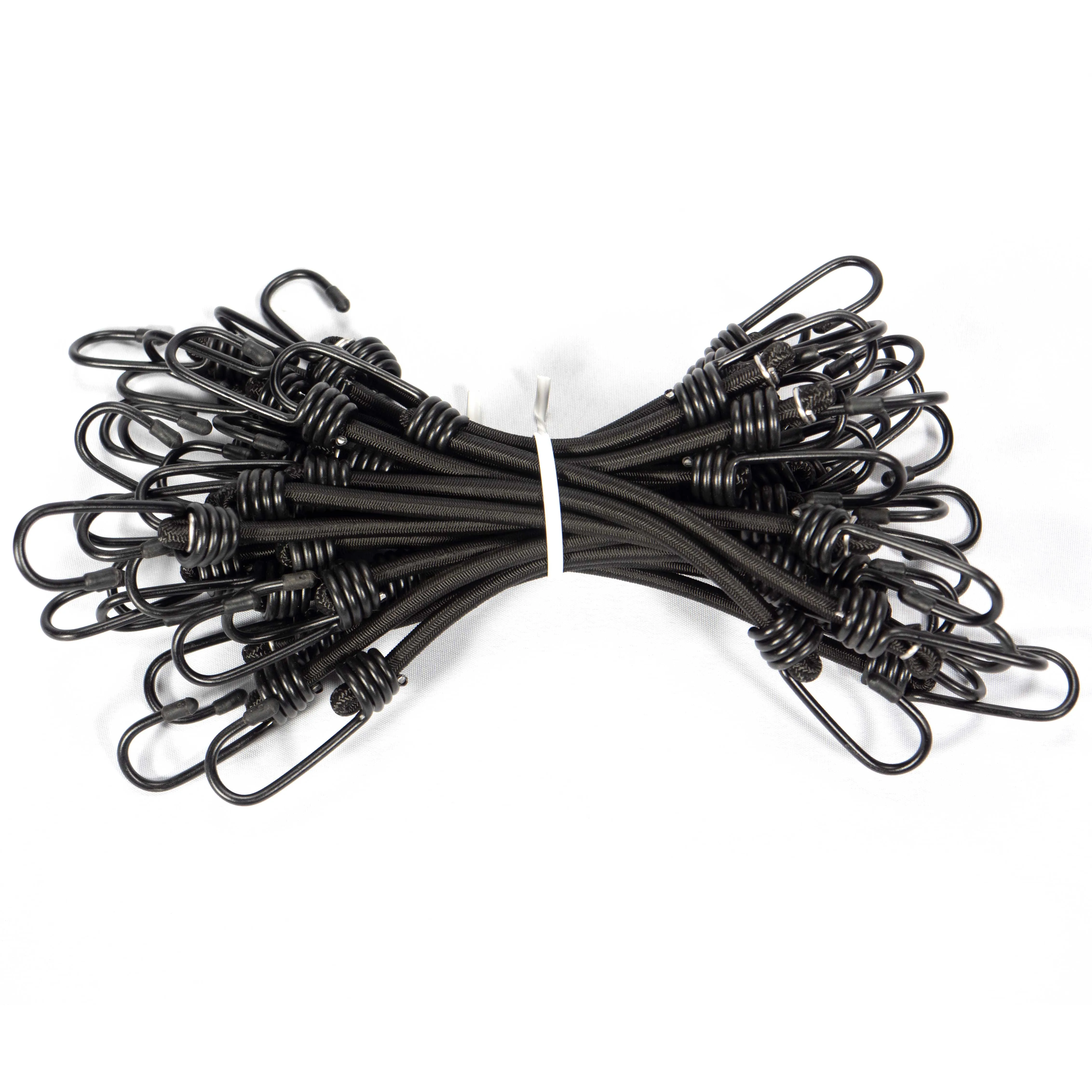 1/2" x 18" Black Bungee Cords (bundle of 25) - 12mm