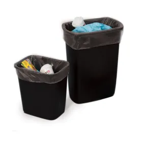 15" x 9" x 24" x 1.5 mil 10 Gallon Clear Eco-Manufactured Plastic Heavyweight Trash Can Liners (Case of 500)