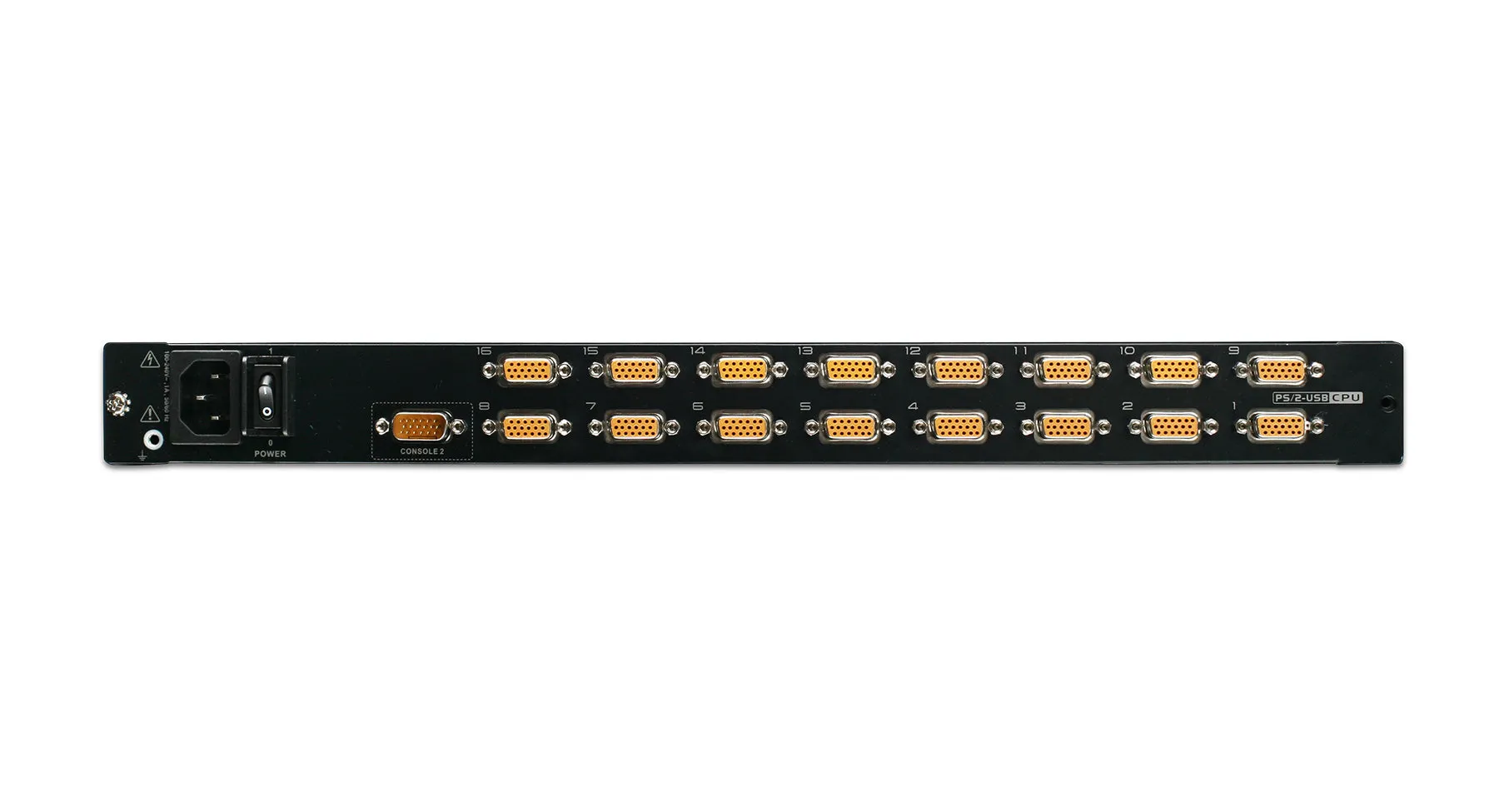 16-Port LCD Combo KVM Switch with Cables