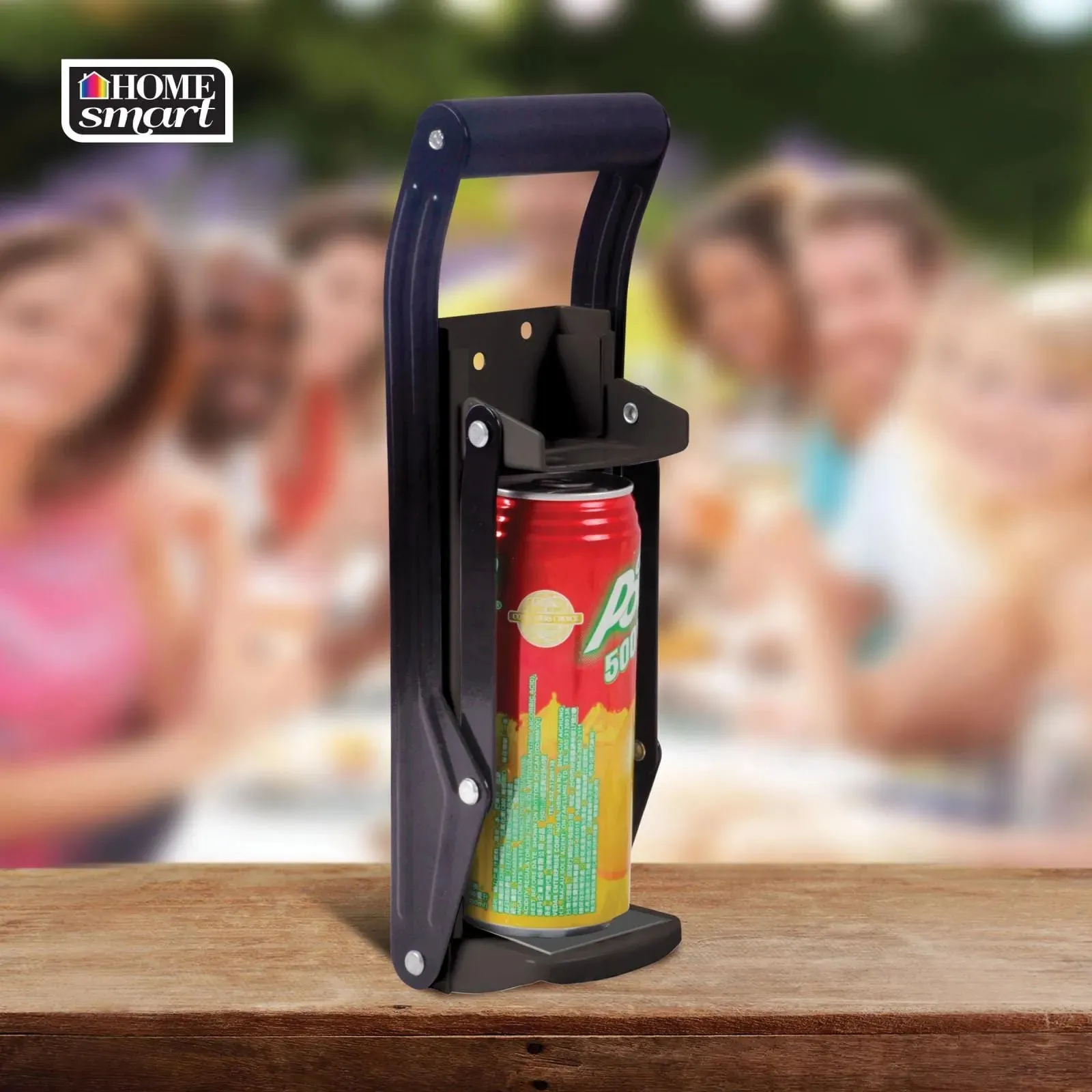 16OZ Steel Can Crusher Large Wall Mounted Recycling   Bottle Opener - BLACK