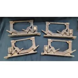 1800's Pocket Door Set with Lock Pull Plates and 4 Top Rollers #GA2004