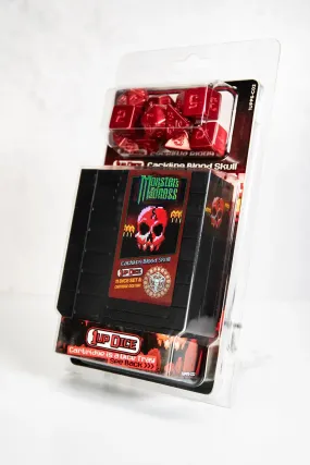 1UP Dice Polyhedral Set: Cackling Blood Skull
