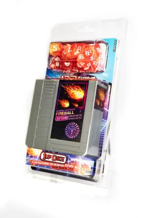 1UP Dice Polyhedral Set: Fireball