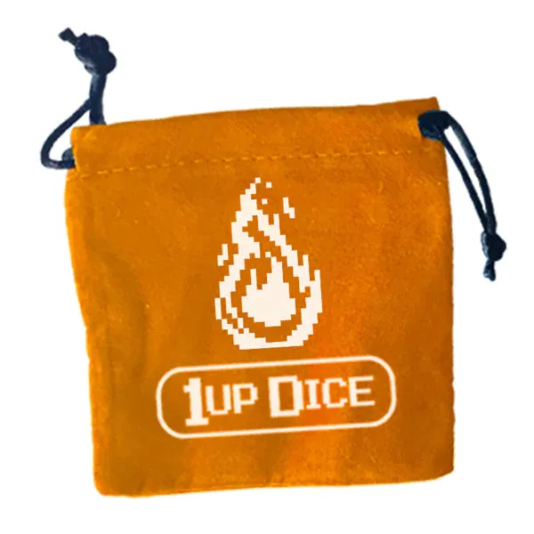 1UP Dice Polyhedral Set: Fireball