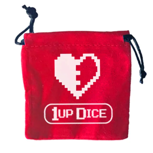 1UP Dice Polyhedral Set: Healing Heart