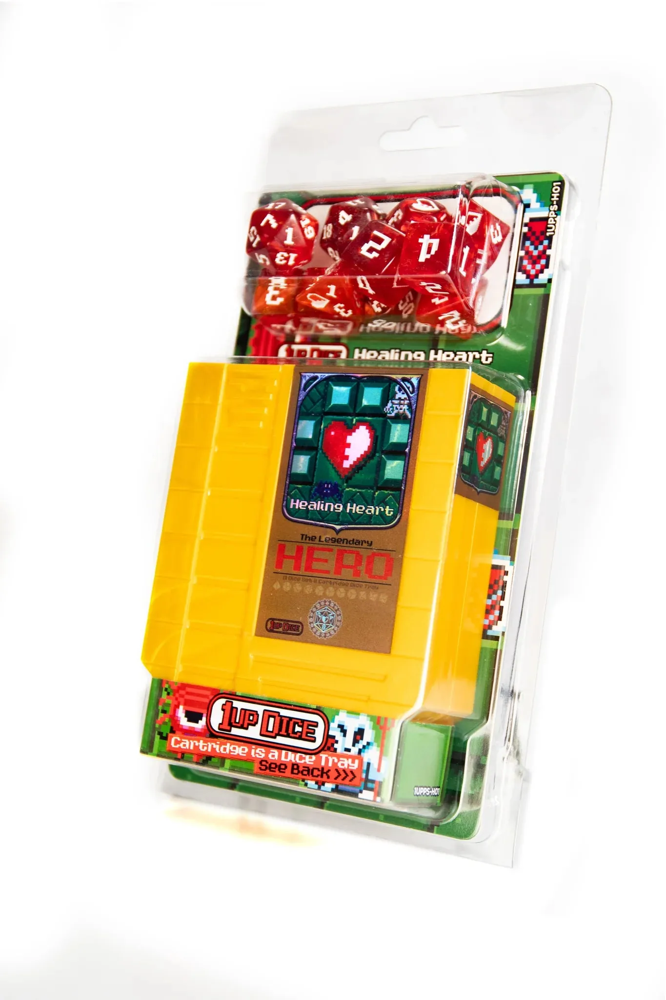 1UP Dice Polyhedral Set: Healing Heart