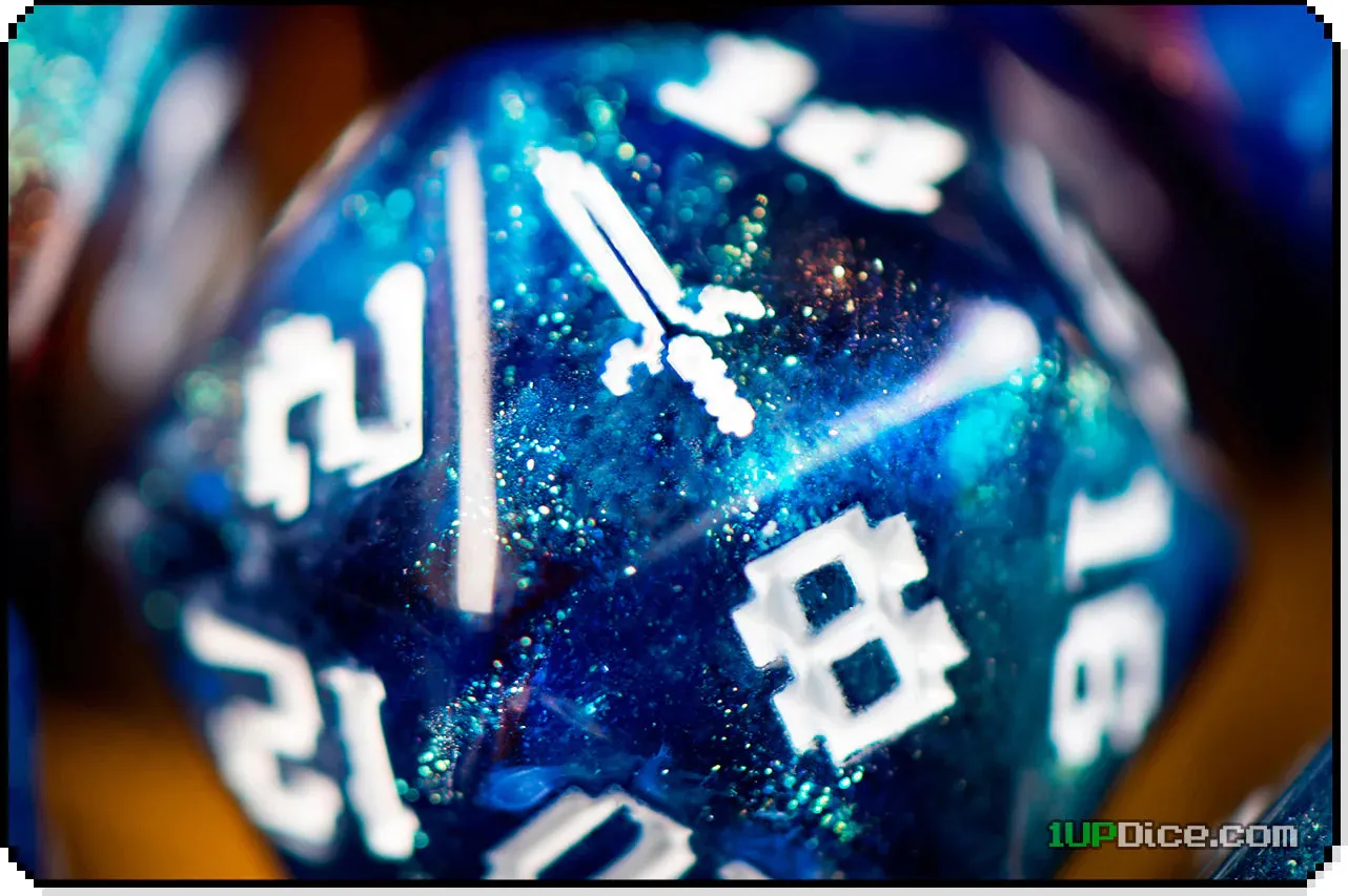 1UP Dice Polyhedral Set: Mythical Sword