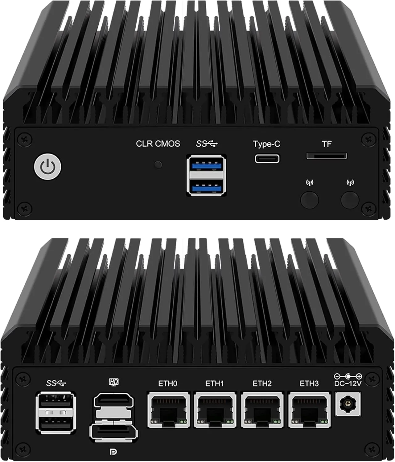 2.5Gbe Linux Firewall Micro Appliance Celeron N5105 4Xintel I226 Nic Firewall Router PC 8GB DDR4 128GB M.2 Nvme SSD AES-NI