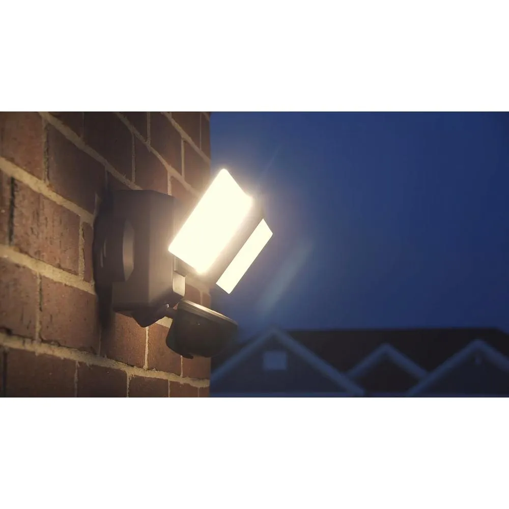 270 Degree Bronze Motion Outdoor Integrated LED Flood Light with Clearview Edgelit Translucent Light Panel Technology