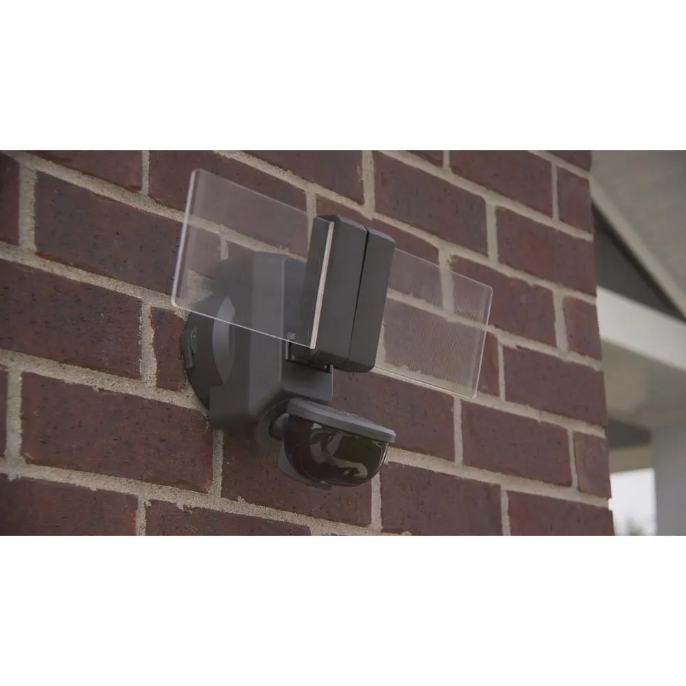 270 Degree Bronze Motion Outdoor Integrated LED Flood Light with Clearview Edgelit Translucent Light Panel Technology