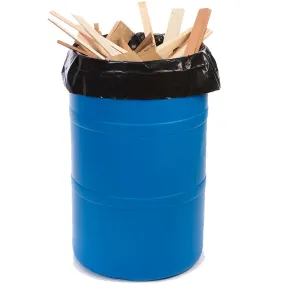 38" x 60" x 4 mil 60 Gallon Black Eco-Manufactured Plastic Heavyweight Trash Can Liners (Case of 50)
