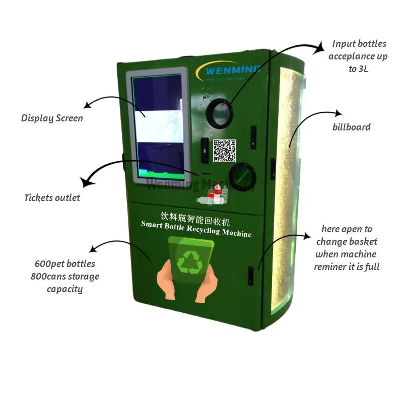 4G / Wifi Smart Rvm Machine Intelligent Bottle Recycling Machine