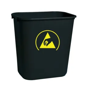 7 Gallons, Carbon Loaded Waste Basket-12 Pack
