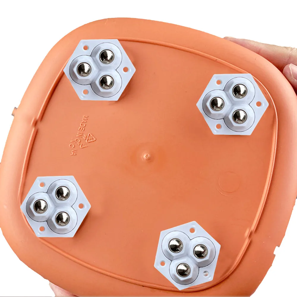 8Pcs Mini Caster Wheels Rollers for Small Appliances Universal Wheel Rollers for Trash Can Storage Bins Bottom