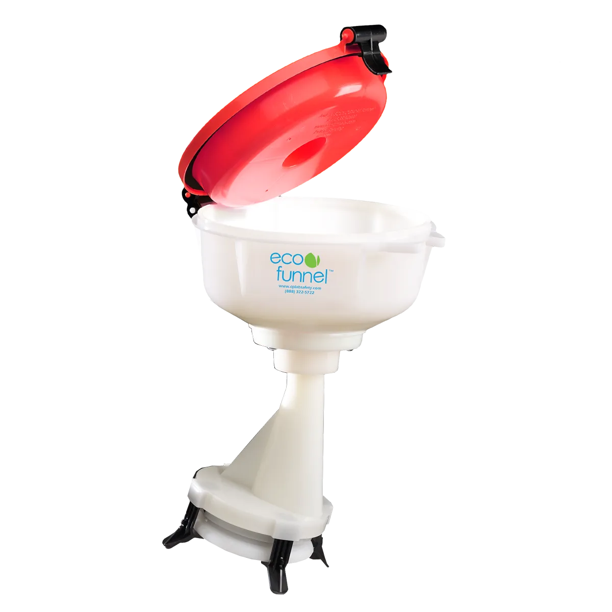 8" ECO Funnel for Justrite® Poly Disposal Cans, Various Lid Colors (EF-8-Justrite-B)
