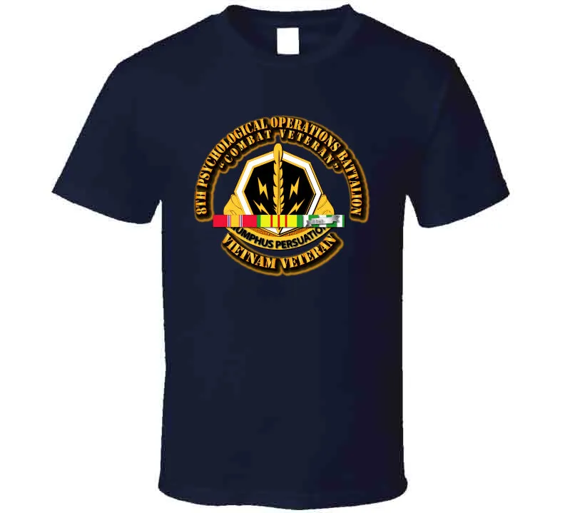 8th Psychological Operations Battalion w SVC  Ribbon T Shirt