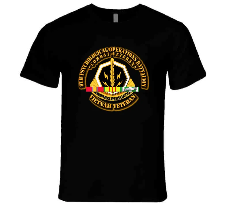 8th Psychological Operations Battalion w SVC  Ribbon T Shirt