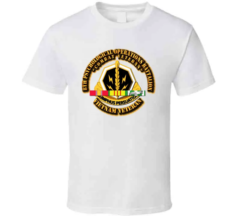8th Psychological Operations Battalion w SVC  Ribbon T Shirt
