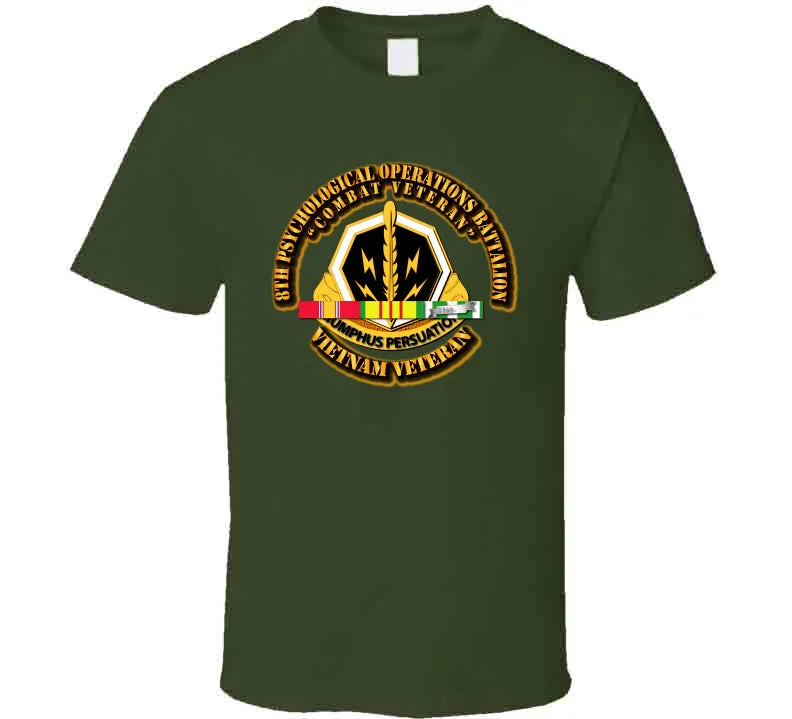 8th Psychological Operations Battalion w SVC  Ribbon T Shirt