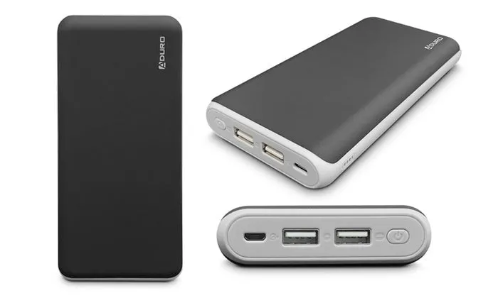 Aduro UltraBoost Power Bank 20,000mAh Dual USB Backup Battery