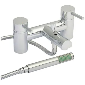 AG Risby Twin Lever Bath Shower Mixer Tap Chrome for Caravan/Motorhome