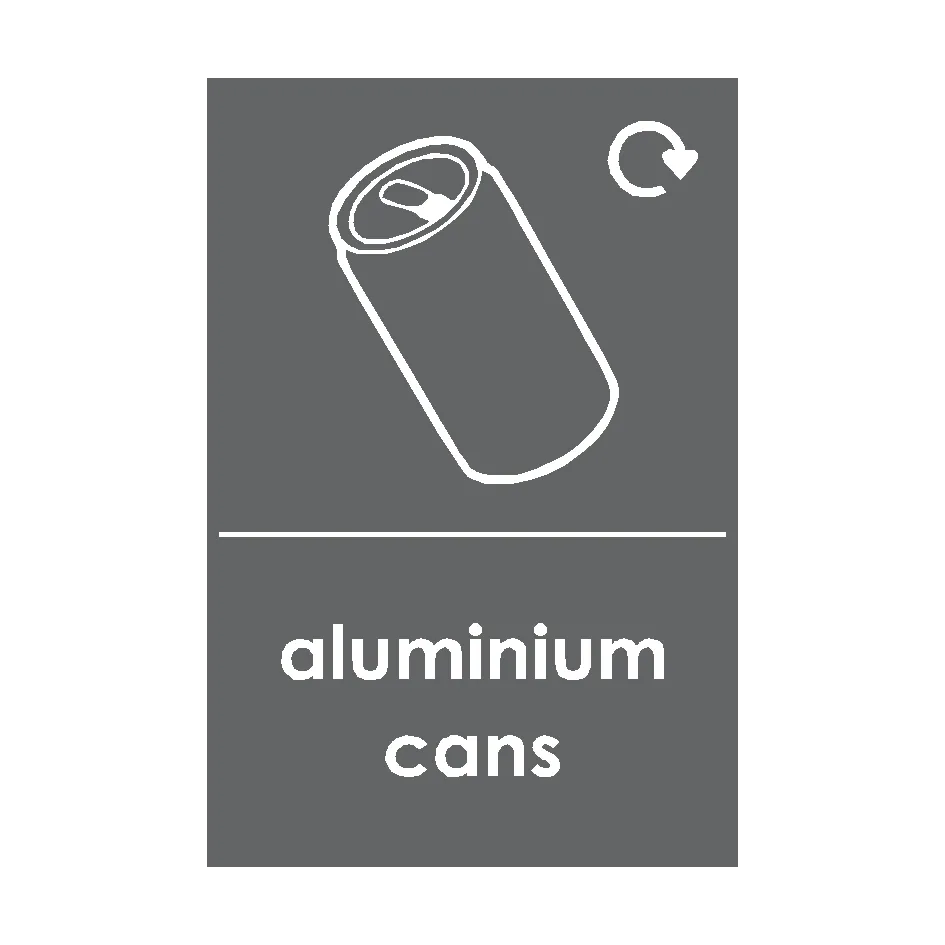 Aluminium Cans Waste Recycling Signs