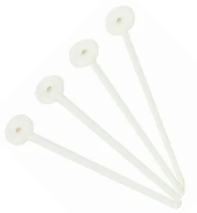 AMW Plastic roller pins white bag of 100