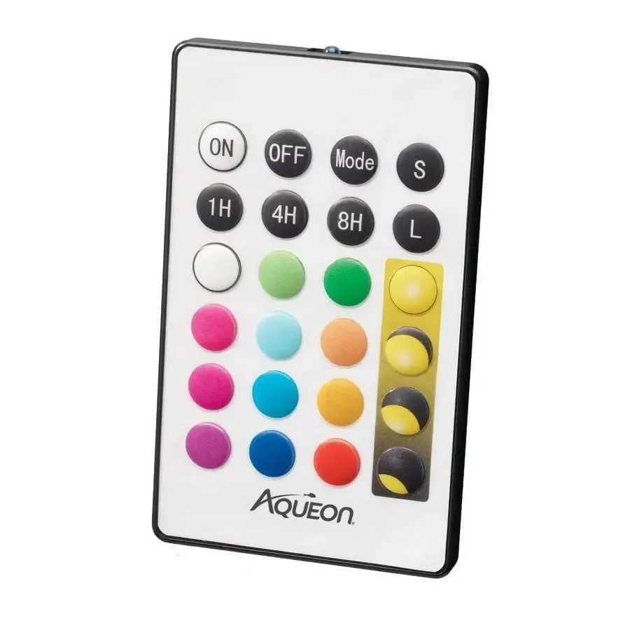 Aqueon Edgelit Cube Glass Aquarium Vibrant LED Remote Control