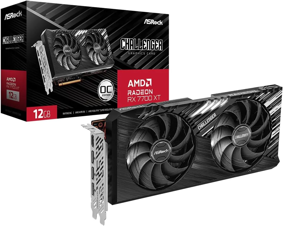ASRock Radeon™ RX 7700 XT Challenger OC 12GB GDDR6
