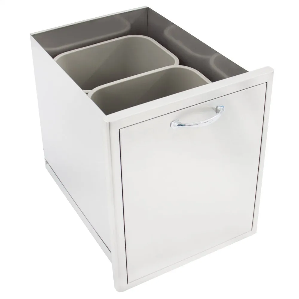 Blaze Grills BLZTRECDRW Blaze Roll Out Double Trash/Recycle Drawer