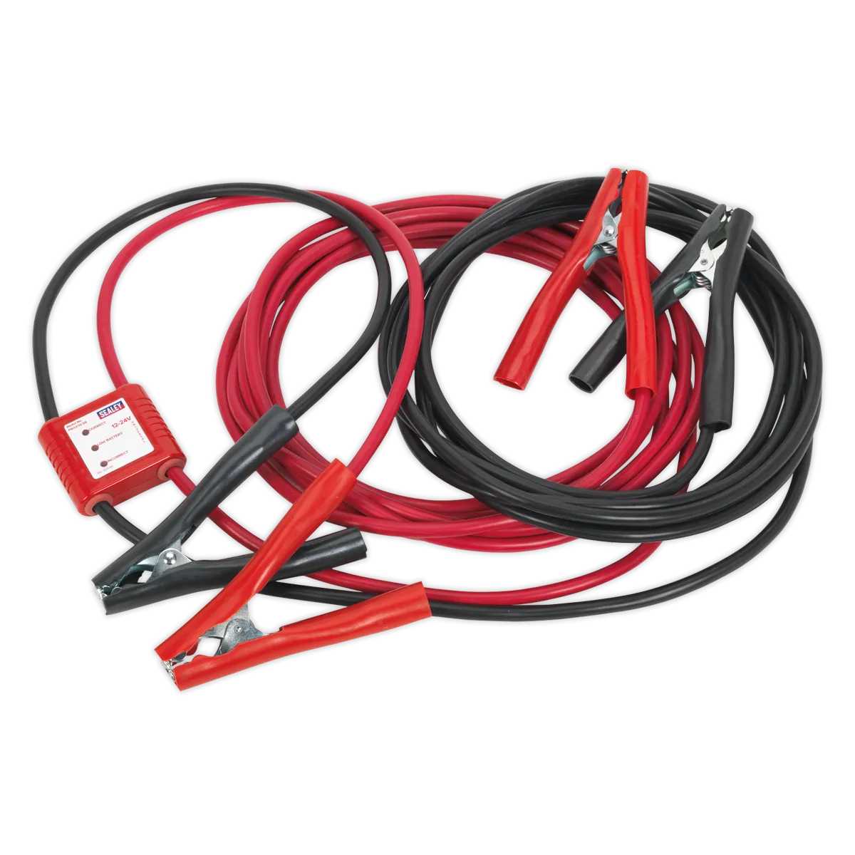 Booster Cables 7m 450A 25mm_ with 12/24V Electronics Protection