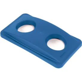 Bottle & Can Recycling Lid for Rubbermaid Recycling Container, Blue