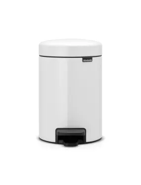 Brabantia Pedal Bin Newicon, 3 Litre Capacity, White