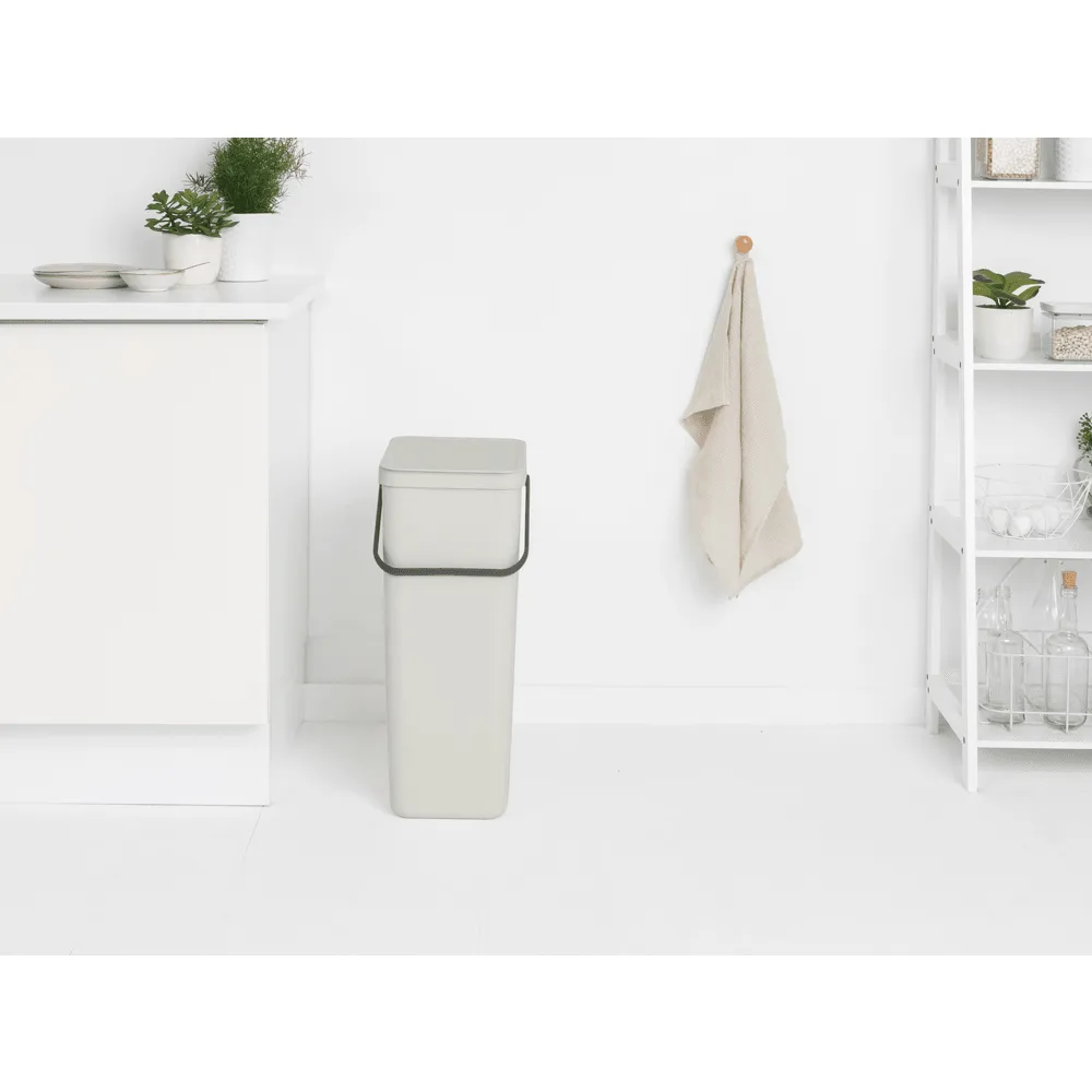 Brabantia Sort & Go 40L Recycle Bin - Light Grey | 214424