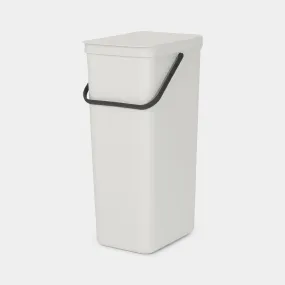 Brabantia Sort & Go 40L Recycle Bin - Light Grey | 214424