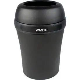 Busch Systems Infinite Elite Trash Can, 37.5 Gallon, Black