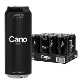 Cano Water Sparkling Resealable Cans 500ml (Pack of 12) - FU939