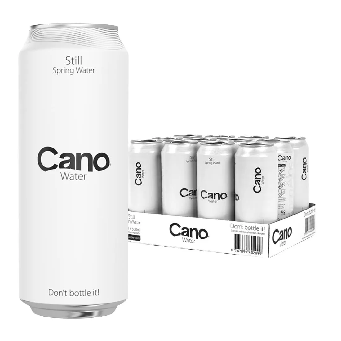 Cano Water Still Resealable 500ml (Pack of 12) - FU938
