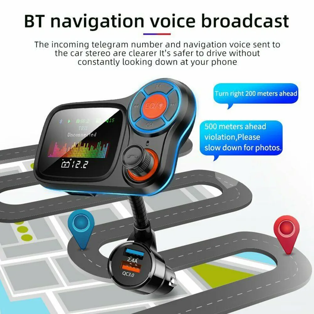 Car Mp3  Player Wireless Bluetooth-compatible T831 Lossless Sound