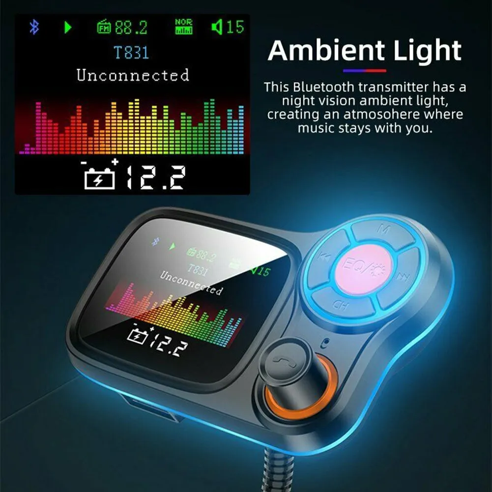 Car Mp3  Player Wireless Bluetooth-compatible T831 Lossless Sound