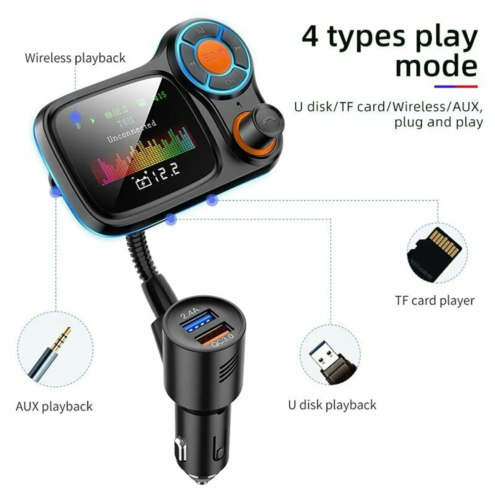 Car Mp3  Player Wireless Bluetooth-compatible T831 Lossless Sound