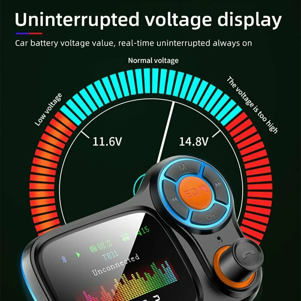 Car Mp3  Player Wireless Bluetooth-compatible T831 Lossless Sound