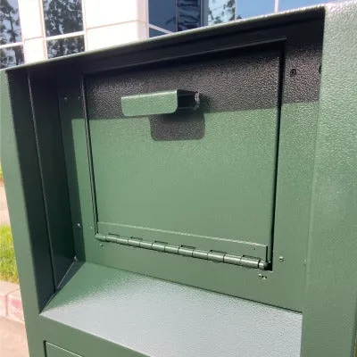 CE Series Single Trash Enclosure, ADA Compliant, (Hands-Free Foot Pedal is Optional) - CE140MB-CH