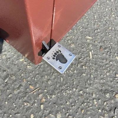 CE Series Single Trash Enclosure, ADA Compliant, (Hands-Free Foot Pedal is Optional) - CE140MB-CH