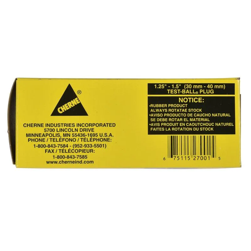 Cherne ® 1-1/4 in.-1-1/2" Single-Size Plumbing Test-Ball ® Plug